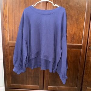 FREE PEOPLE CAMDEN OVERSIZED PULLOVER Sweatshirt Size XS Rare NWT